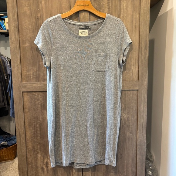 Prana Small T-Shirt Dress Gray Short Sleeve - Picture 1 of 9